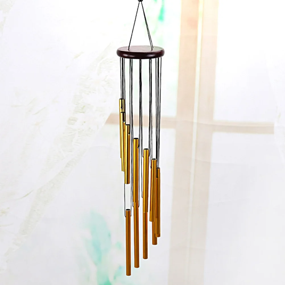 

2pcs Wind Chime Tubes Red Wood Gold Silver Durable Rust Resistant Decoration Hanging Sound