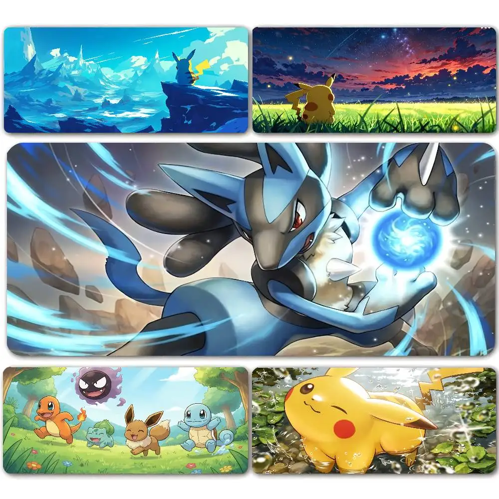 Pokemon Palkia Gaming Mouse Pad Large Desk Mat 2MM Stitched Edge Non Slip Rubber Base Keyboard Pad Office Laptop Table Decor