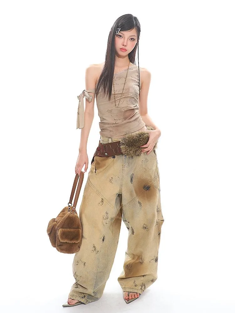 

Японский женский топ-камизоль с завязками на шее, облегающий, в эстетике готики, панка, эмо, городского стиля, с заклепками, эластичными вставками, ажурными элементами, бантом, глянцевый, декорированный, сексуальный