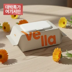 벨라 에센스 엠보싱 대용량 캡형 두꺼운 휴대용 데일리 물티슈 50평량 20팩