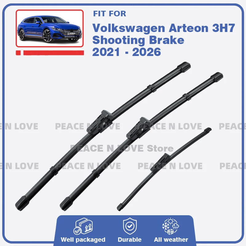 Front Rear Wiper Blades For Volkswagen Arteon Shooting Brake 3H7 2021-2025 Windshield Windscreen Window Brushes Auto Accessories