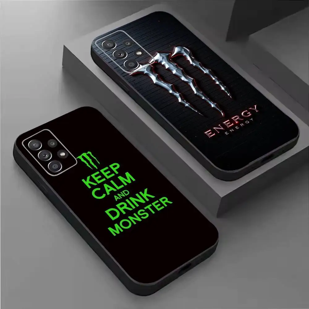 Cool-Monster Energy Phone Case For Samsung S26,25,24,21,22,21,20,10,9,8,7,6,5,Ultra,Plus,Fe,Lite Black Shell