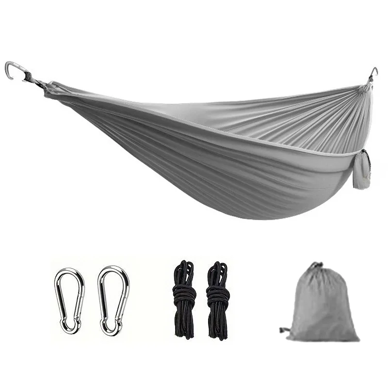 

270x140cm Parachute Canopy Hammock Ultra Light Made with Ripstop Nylon Hammock for Camping and Travelling Double-person Hammock