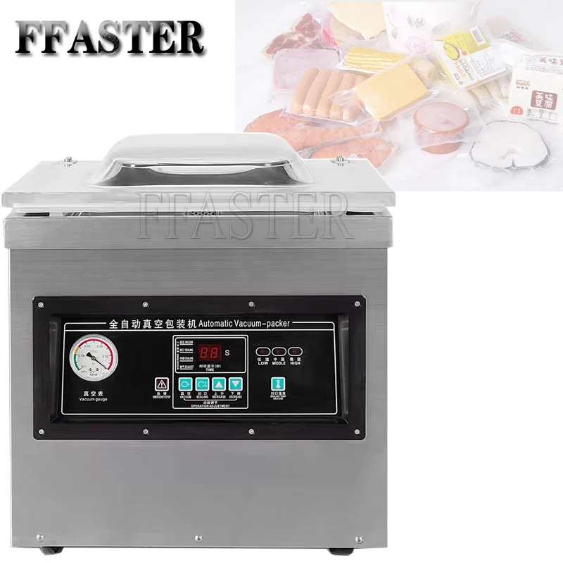 

Food Vacuum Packing Machine Commercial Chamber Vacuum Sealer Kitchen Meat Bag Packaging Food Saver Sealing Machine