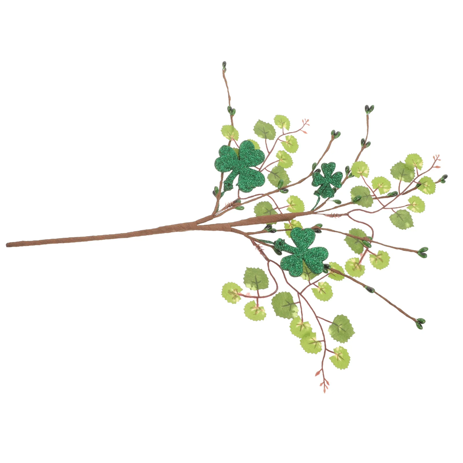 

Simulated Four Leaf Clover Artificial Greenery Stem Decorations Faux Plants Stems Saint Patrick Day Festive Atmosphere