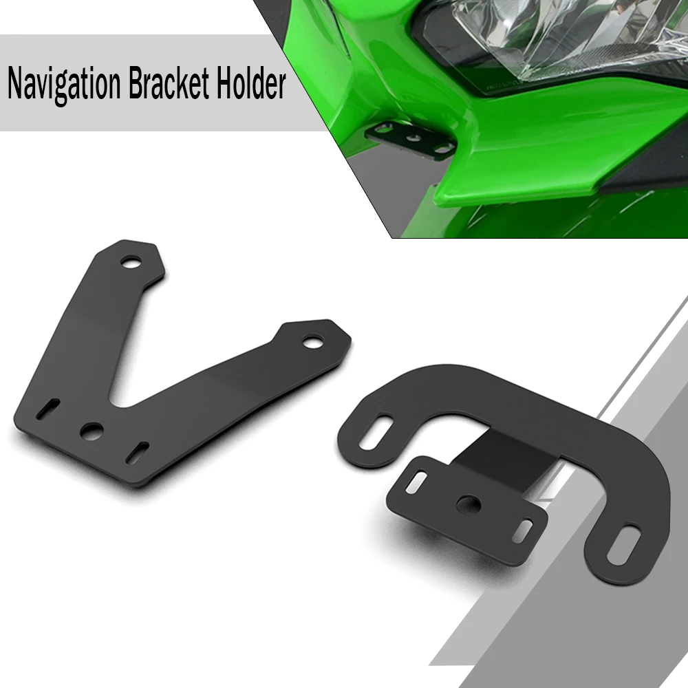 Fit For Kawasaki Ninja 400 Ninja400 2018-2024 2023 2022 2021 Navigation Bracket Front/Rear DVR Data Logger Ninja 500 2024 2025