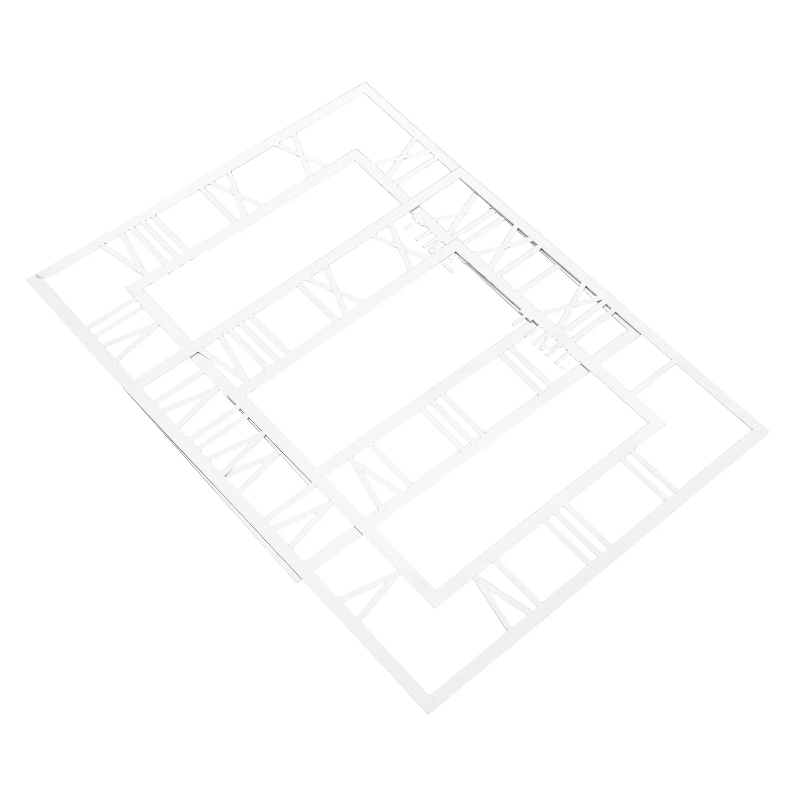 

2Pcs Square Mirror Wall Clock Stickers Decorative Self Adhesive Large DIY Minimalist Wall Clock for Bedroom Kitchen Office