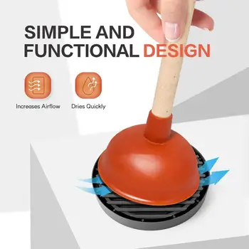 변기 뚜러뻥 거치대 뚜러뻥 거치대 일반 뚜러뻥 트레이, 변기 뚜러뻥 트레이, 세척하기 쉬운 뚜러뻥 건조 매트, 욕실용