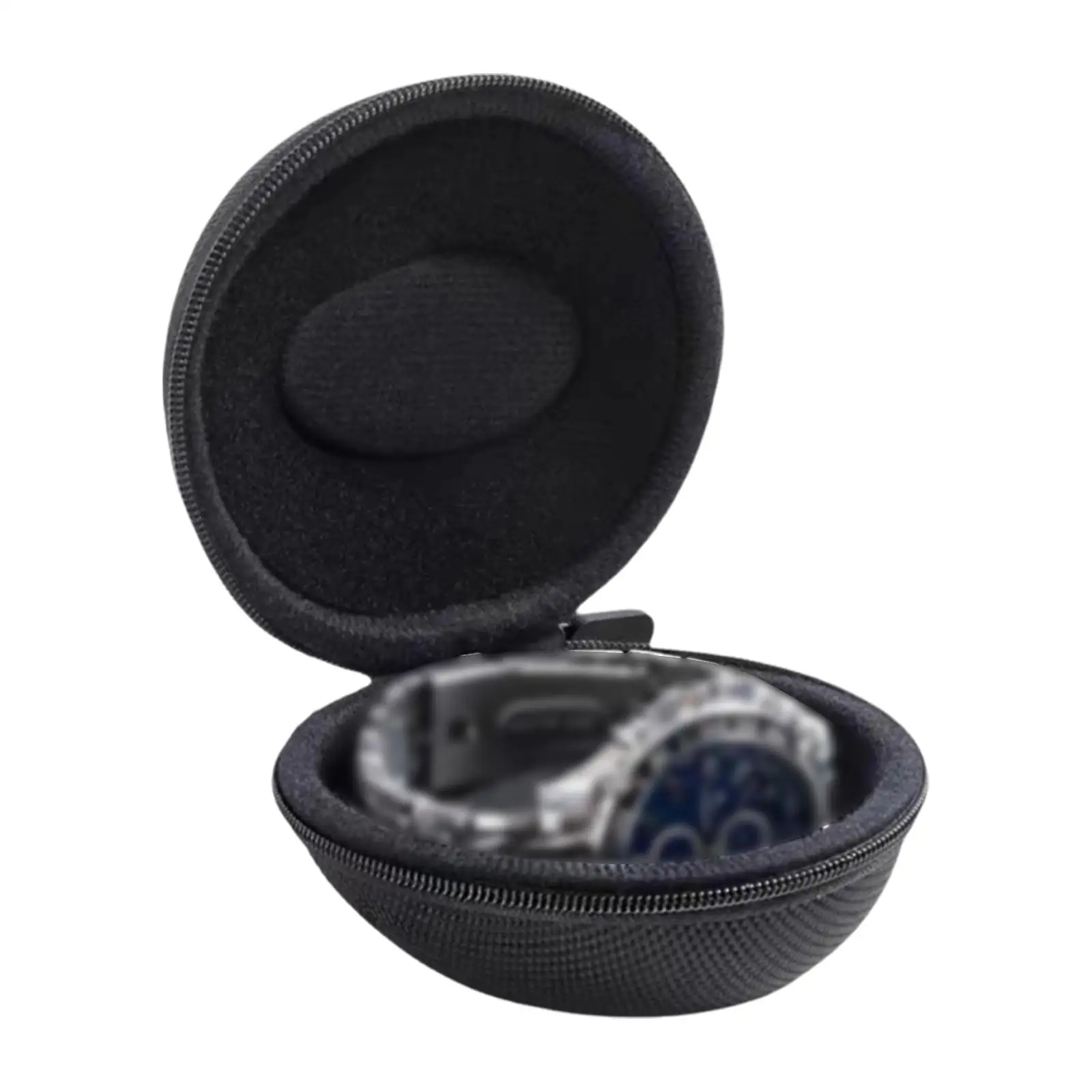 Travel Single Watch Case Box Hard Shell Oxford Cloth EVA Black Soft Inner Multifunctional Accessory Sturdy Wristwatches Holder