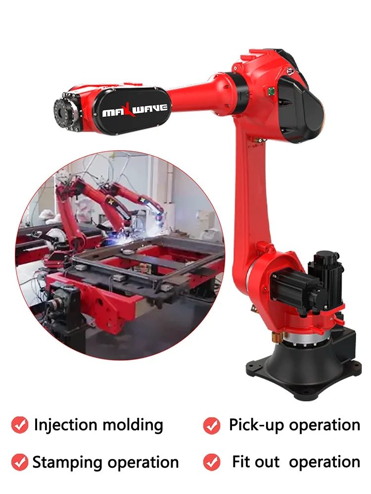 Maxwave Universal 6 محور مفصلية ذراع روبوت صناعي تسليم لحام تحميل رش ذراع آلي 1820