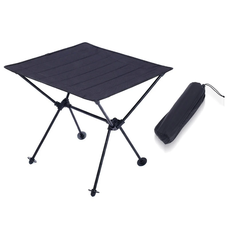 

Outdoor Camping Desk Portable Camping Desk For Ultralight Beach Aluminium Hiking Climbing Black