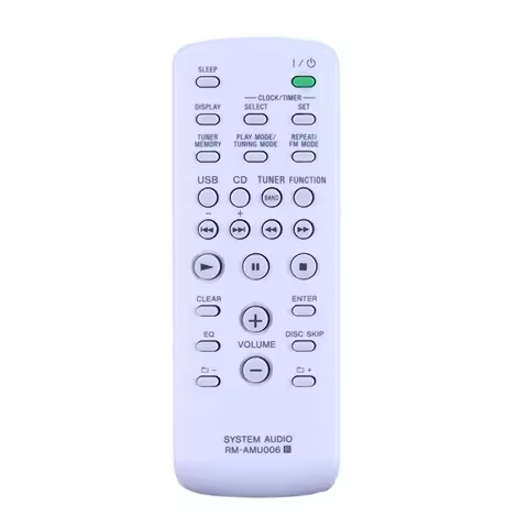 ABAC-Control RM-AMU006 Remote Replacement For Sony Mini Hi-Fi Component System FST-ZUX9 LBT-ZUX9 MHC-EX9 MHC-EX8 MHC-EC69