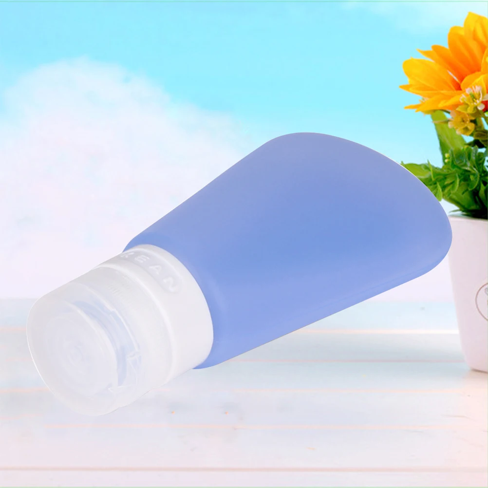 

Silicone Press Bottle 37 Ml Mini Containers Shampoo Lotion Travel Leakproof Refillable Squeeze Dispenser Small Liquid