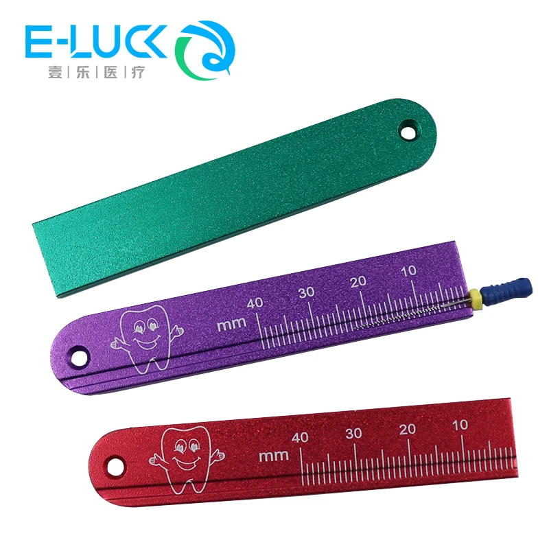 1pc Dental Endo Rulers Span Measure Rulers Aluminium  Endodontic Measuring Tool Dentist Materials