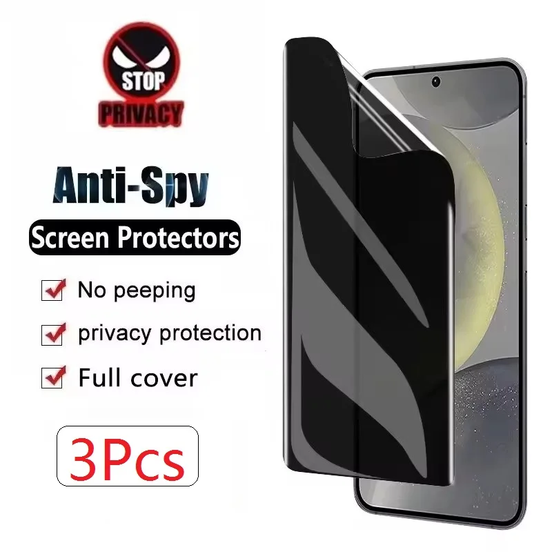 Film Hydrogel de confidentialité, 3 pièces, pour Samsung Galaxy A03 A12 A13 A14 A15 A21S A22 A23 A30 A31 A32 A33 A34 5G, protecteur d'écran