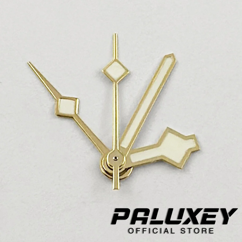 SnowFlake GMT NH34 Four Needles Hands Green Luminous Rose Gold Silver Gold Black Watches Pointer Suitable NH34A 4R34 Movement