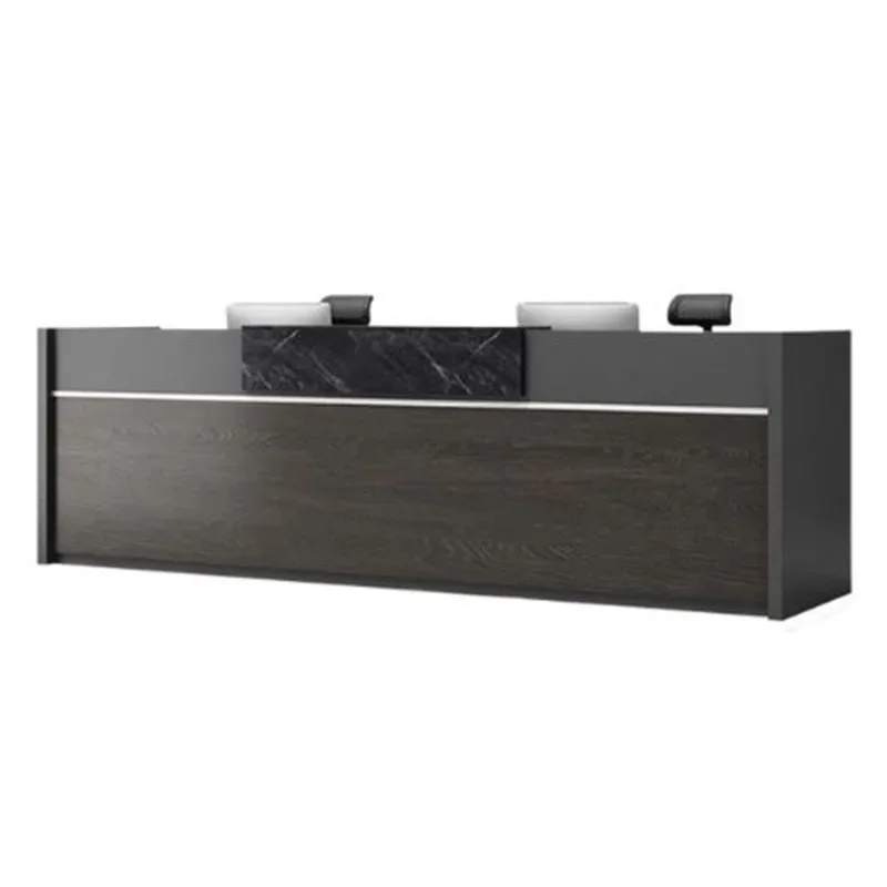 مكتب التجميل منبر منصة مشروبات متجر الاستقبال التجزئة Pulpitos صالون الشعر مكافحة تسجيل الأثاث الحديث Mostrador الفريد #6