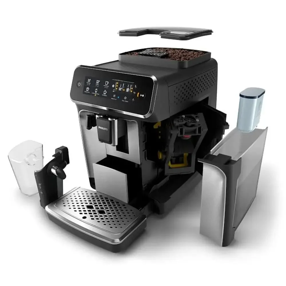 Expresso entiessement esistente, LatteGo Silver serie 3200 5 caffè, Broyeur en 12 nastri