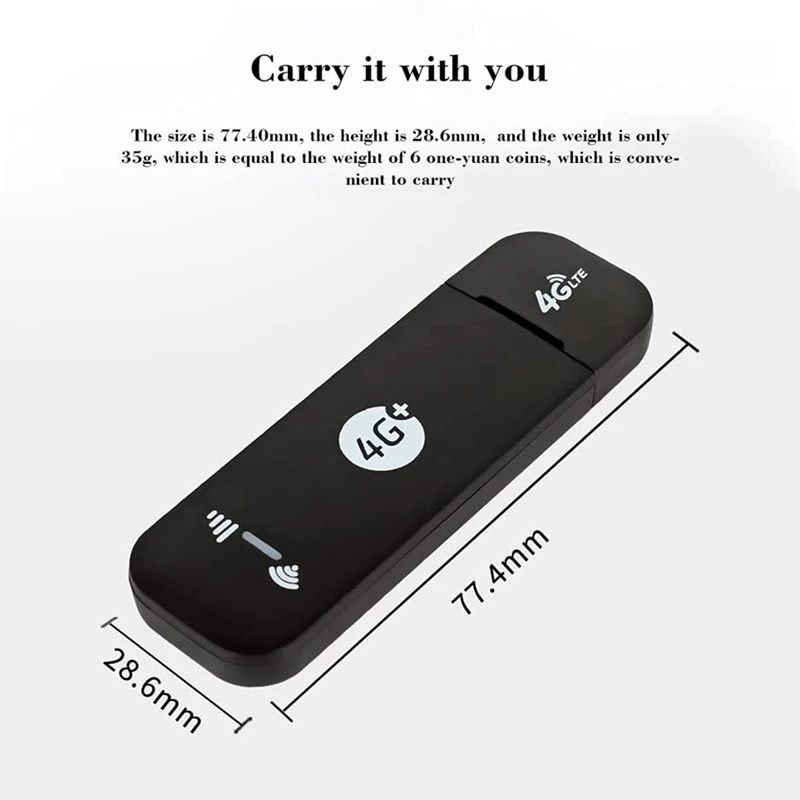 4G LTE USB Modem Wifi Dongle Portable Mobile Wifi Hotspot Router With SIM Card Slot And TF Card Slot Work US Version