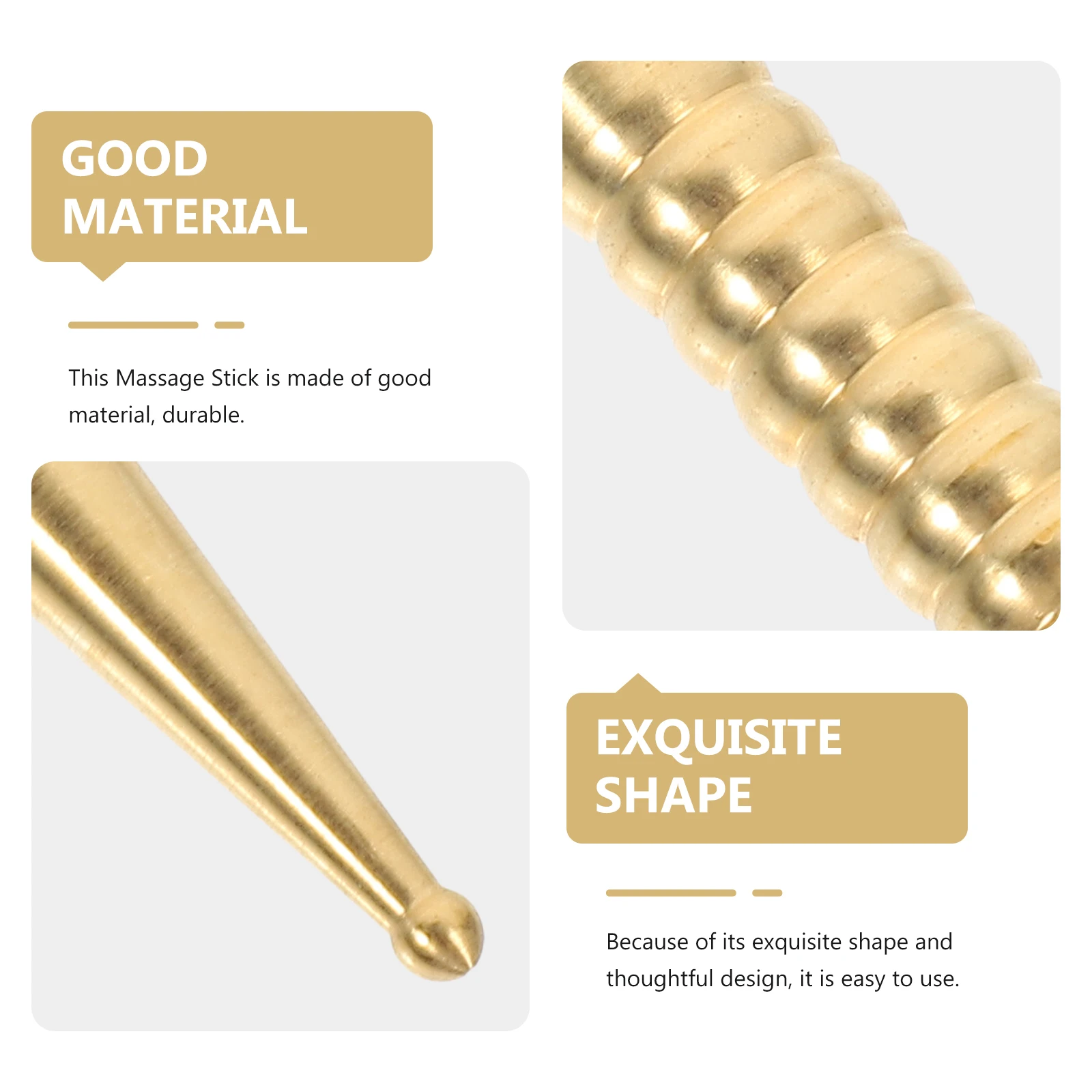 

Massage Stick Back Pain Relief Acupressure Tool Brass Body Massager Universal Pen Portable Therapy Accessory Meridian