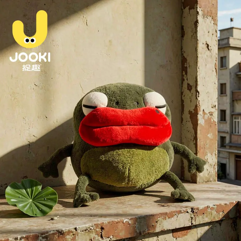 Мягкая игрушка-лягушка JOOKI Big Lip: уродливо-милый, забавный, необычный плюшевый кукольный брелок, мягкая плюшевая игрушка-животное, подарок на день рождения для взрослых женщин