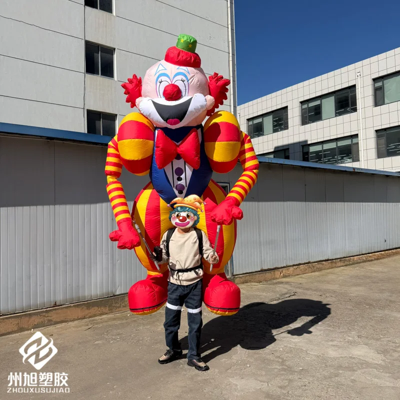 Inflatable clown, inflatable clown doll walking performance costume, suitable for Halloween circus carnival parade events