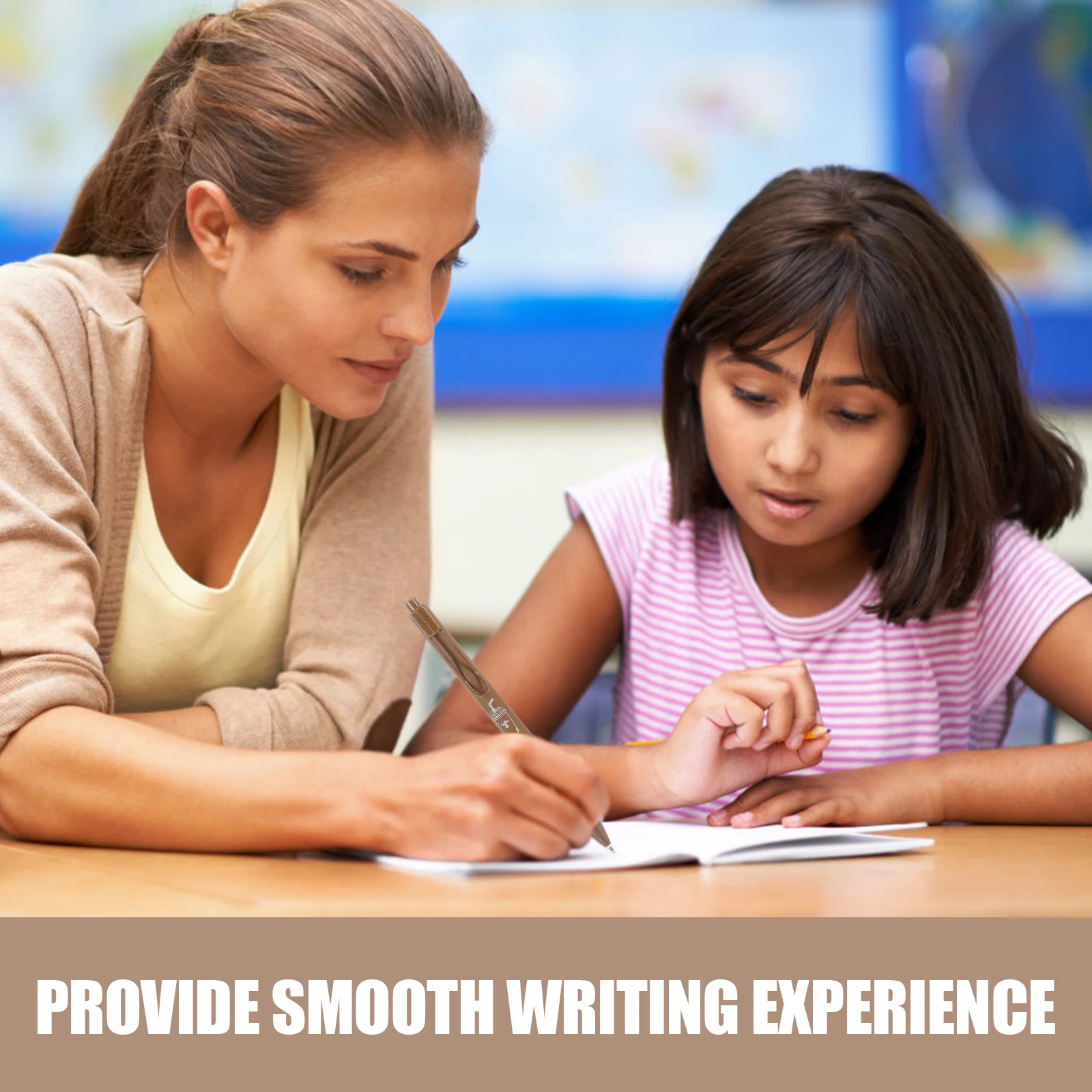 

4Pcs Press Type Quick Dry Gel Pen Black Ink Ink Pen Comfortable Grip Smooth Writing Kids School Office Black Pens