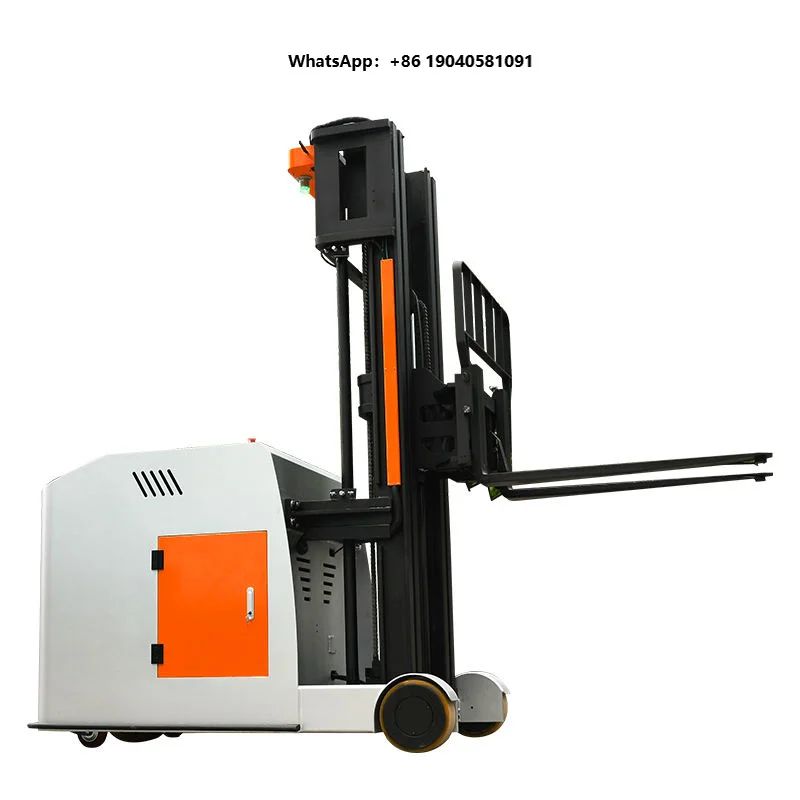 Warehouse Navigation Narrow Aisle Forklift Stacker AGV Automatic Guided Trailer Electric Tow Unmanned Forklift Agv Robot