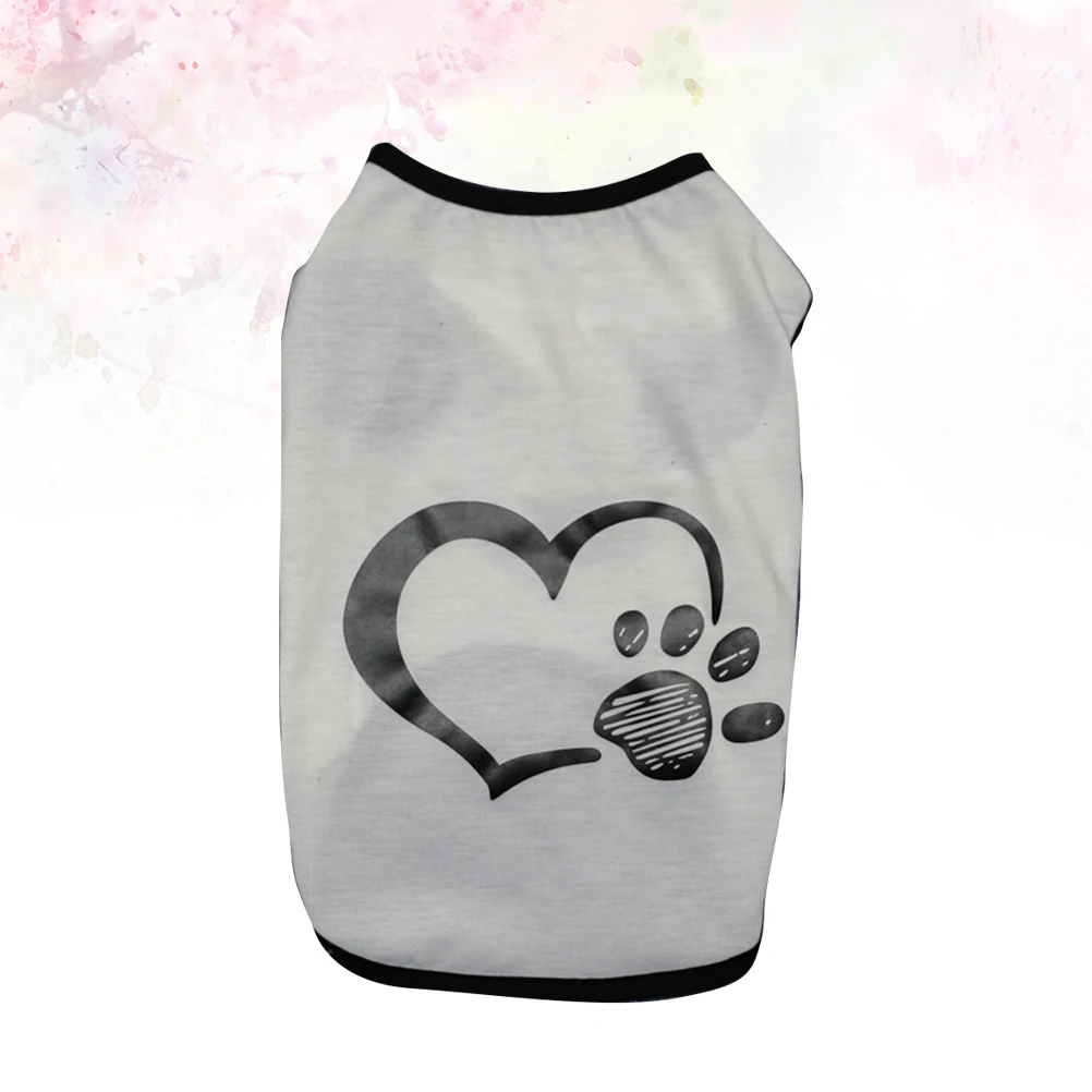 

Pet Dog Vest Cute Heart Pattern Comfortable Texture Summer Clothes Small Size Fashion Party Cloth Dog Wear Pet Clothes