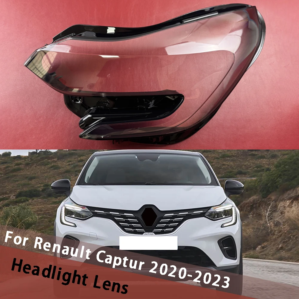 For Renault Captur 2020-2023 Car Headlight Cover Clear Headlamp Shell Housing Lamp Mask Shade Lens Replace Original Lampshade