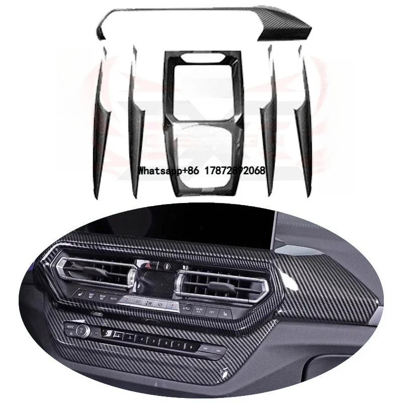 

6PCS Dry Carbon Fiber Interior Trims Dashboard Cover Center Console Panel Interior Kits for X3M F97 X4M F98 Body Kit