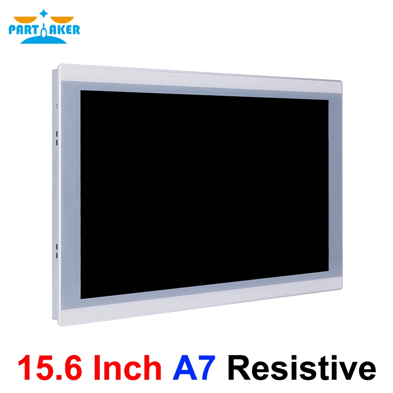 Partaker 15.6 Inch Industrial Touch Screen All In One Panel PC Wall Mounted Industrial AIO Computer J1900 i3 i5 i7 CPU Desktops