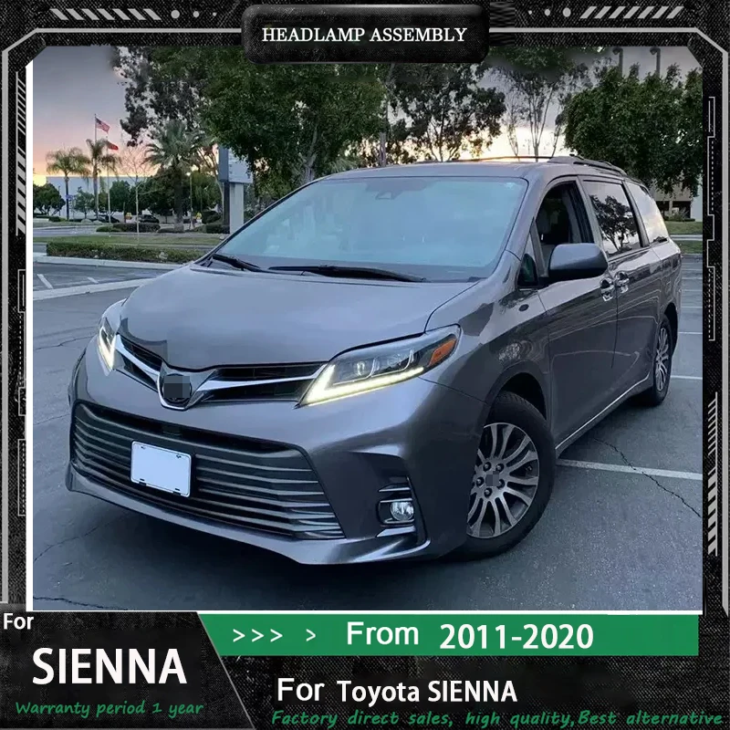 

Car Headlights For Toyoto Sienna 2010-2020 Upgrade to new style full LED new Head Lamp DRL Head Lamp Front light Assembly