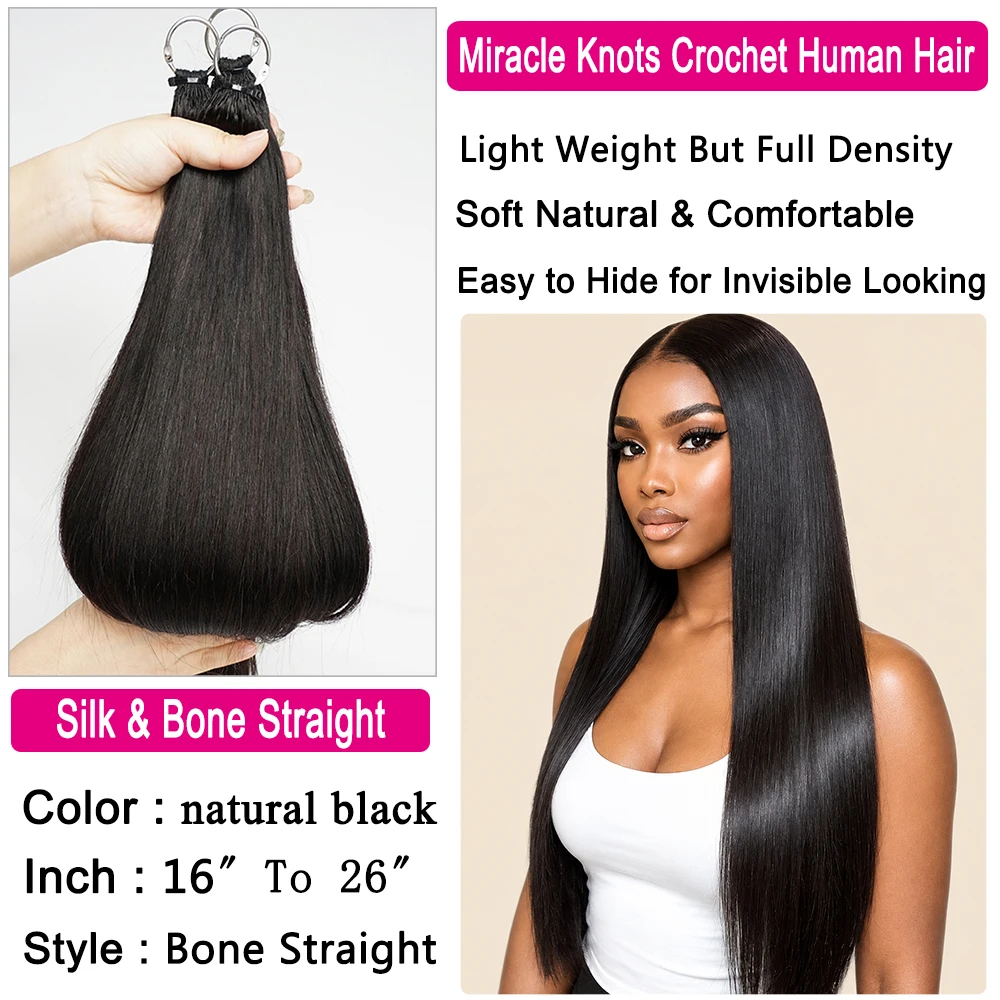 350g Silky Straight Miracle Kn - Hair Bundles ulasan dan harga