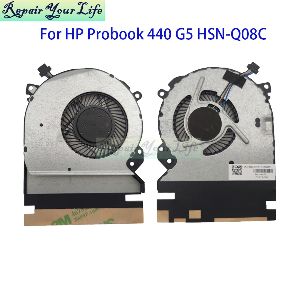 

Кулер для ноутбука, вентилятор для процессора HP Probook 445 G4 440 G4 G5 HSN-Q08C, охлаждающий вентилятор для процессора ноутбука L03613-001 0FJNB0000H