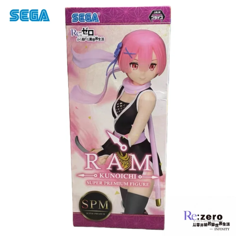 En Stock Sega Original Re Zero-démarrage la vie dans un autre monde Ram Rem figurine modèle poupée tout nouveau modèle de jouets en boîte