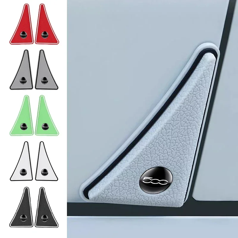2pcs Car Door Protector Anti-collision Strip Sticker Corner Cover Accessories For FIAT 500 500E 500L 500C 500S 500X car sticker