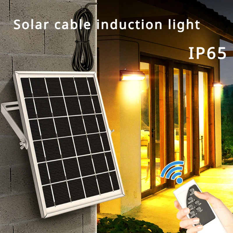 

New Solar Cable Induction Courtyard, Garden, Corridor, Rural Small Street Lights, Indoor and Outdoor Remote Control Wall Lights