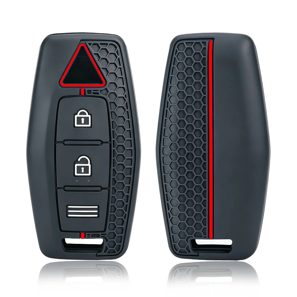 Silicone Car Smart Key Case Cover For Mitsubishi Outlander 2023 2022 3 Bottons Auto Remote Key Shell Fob Holder Accessories view 2