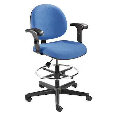 Bevco V4507hc-Bl-Av Drafting Chair Drafting Chair, Adjustable Arms, 24