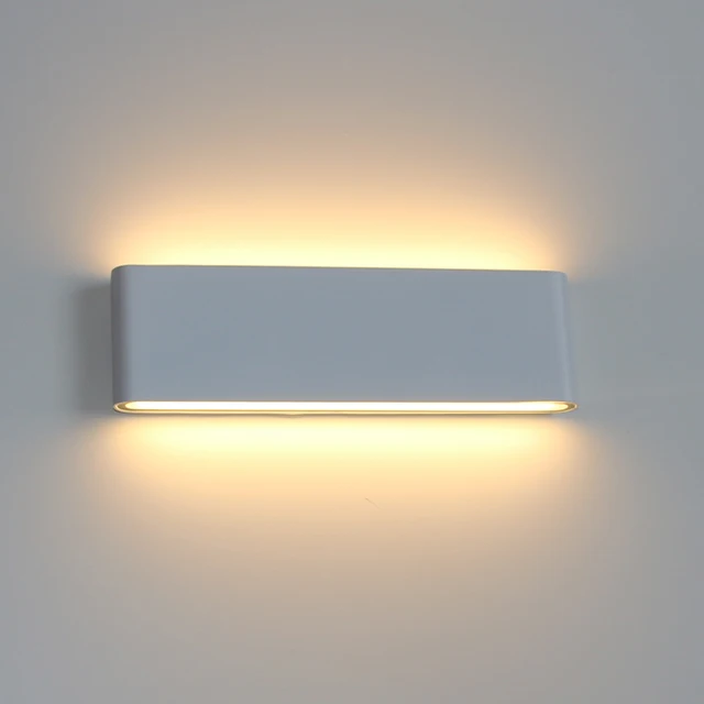 6W 12W 24W LED Zewnętrzna wodoodporna lampa ścienna Sypialnia Salon Balkon Lampa ścienna Aluminiowa zewnętrzna lampa ścienna Kinkiet Oprawy