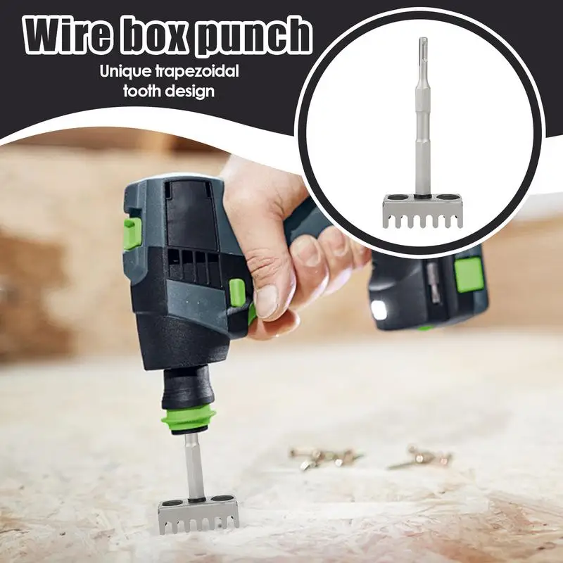 Square 86 Type Junction Box Hole Punch High Strength Square Hole Cutter Versatile Drywall Cutting Tool Cutout Saw
