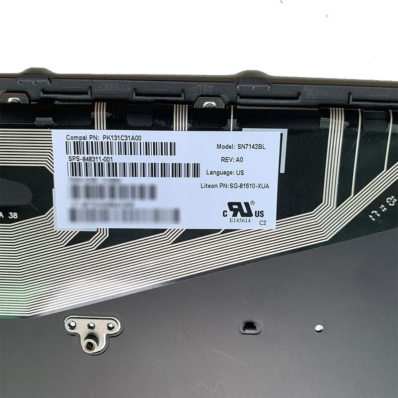 f  848311-001 FOR HP Zbook 15 17 G3 Laptop US English Backlit Keyboard