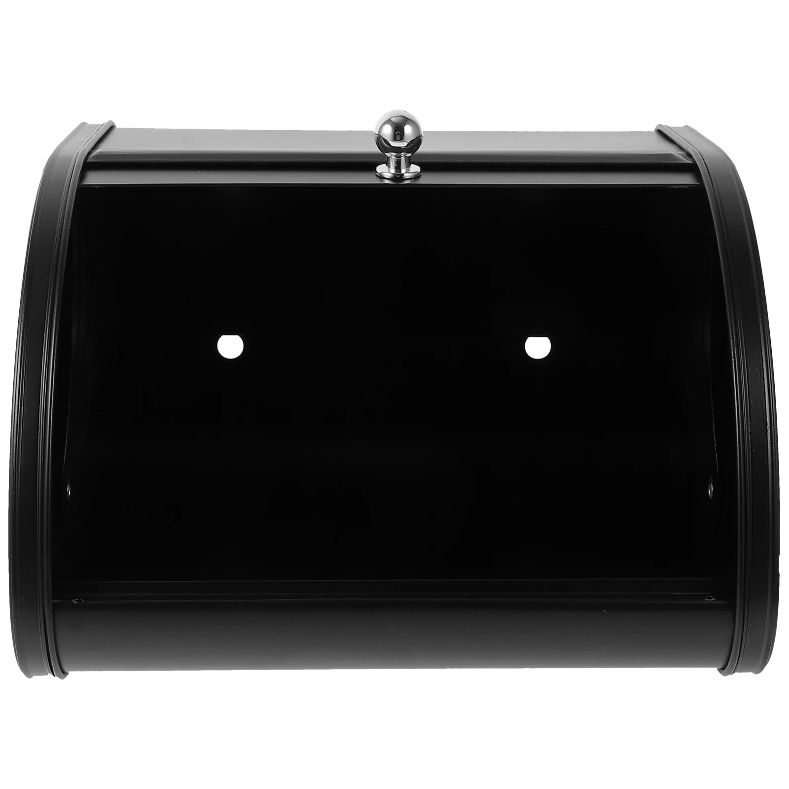 

1pc Storage Container Desktop Boxes Black Carbon Steel Loaf Box for Kitchen Countertop Metal Box Container Bread Storage Counter