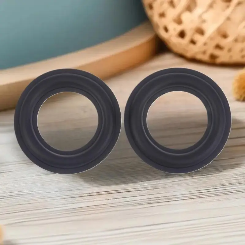 2PCS Folded Edge Foam Surround for Speaker Repair - High Elasticity Woofer Edge Ring Replacement Parts