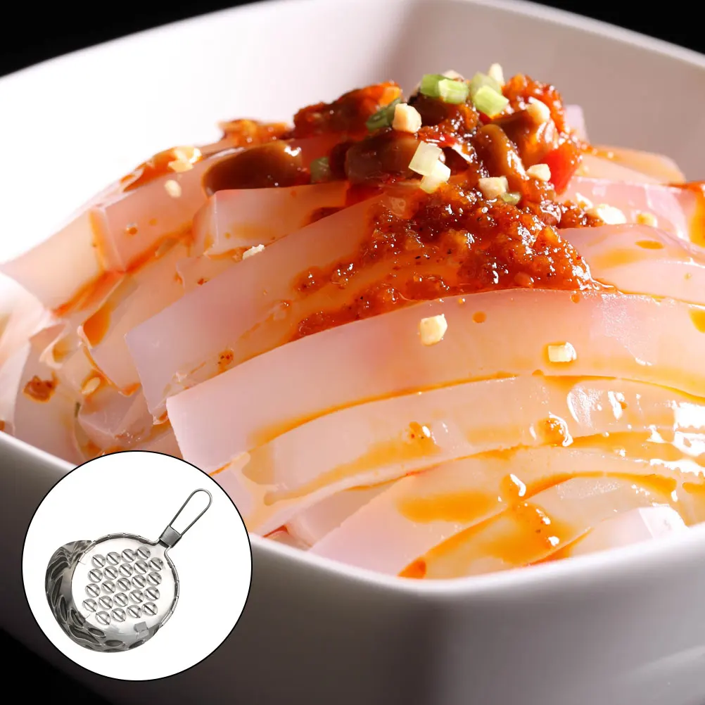 

1pc Stainless Steel Liangpi Scraper Kitchen Gadget Cold Noodle Jelly Bean Food Grater Multi-Functional Tool Cheese Bean Jelly