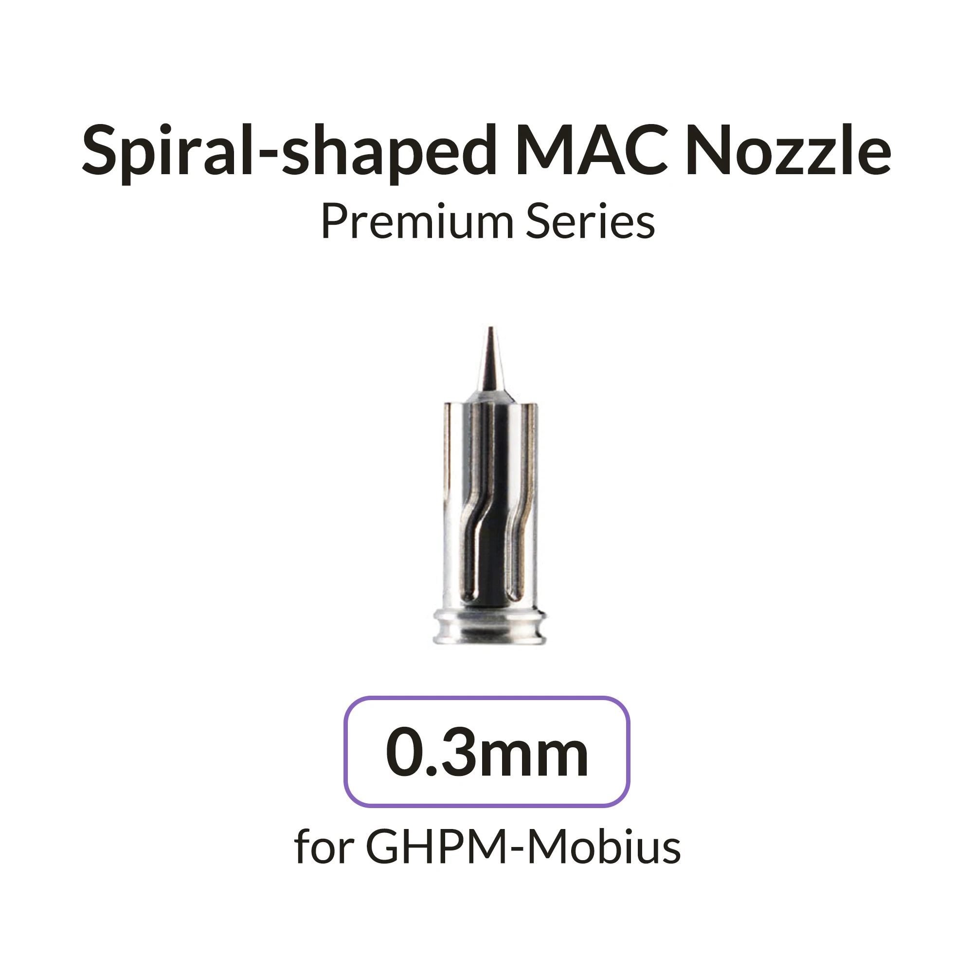 Gaahleri aérographe Mobius buse 0,3 mm pour GHPM-Mobious
