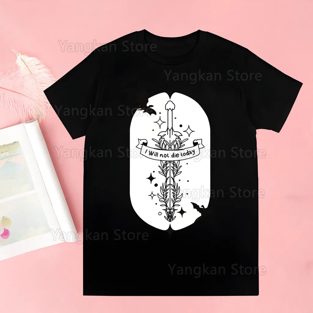 Fourth Wing Basgiath War Dragon Retro Pure Short-sleeved T-shirt for Men and Women Versatile Couple Plus Size Top