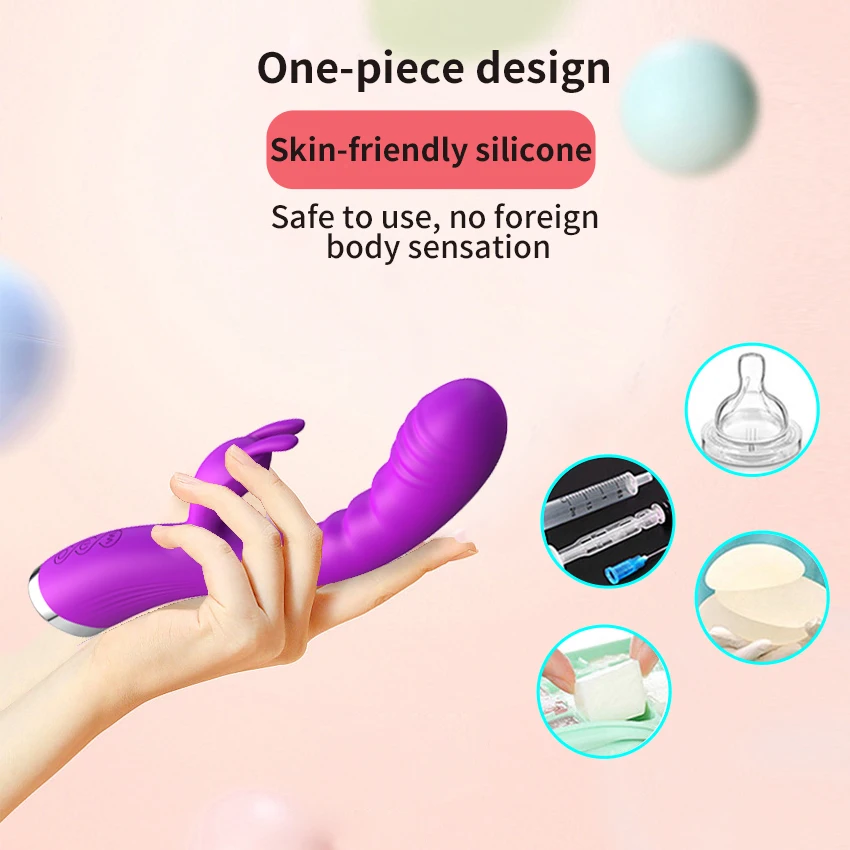 Vibromasseur point G à 10 vitesses, gode puissant Rechargeable par Usb, lapin, Stimulation du Clitoris, Massage, jouets sexuels pour adultes