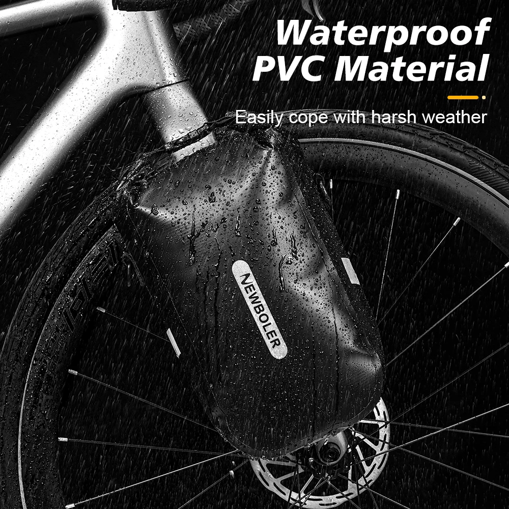 NEWBOLER 5,5L 10L Wasserdichte Fahrrad-Gabeltasche Schnellverschluss Fahrrad-Gepäckträgertasche Fahrradtasche Fahrradzubehör – Detail 7